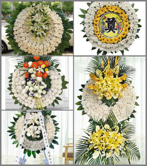 安徽六安市舒城县山七镇谢塝村花圈速递